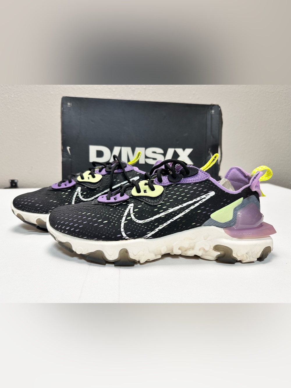NIKE React Vision Running Sneakers Gravity Purple Athleisure Men 9.5